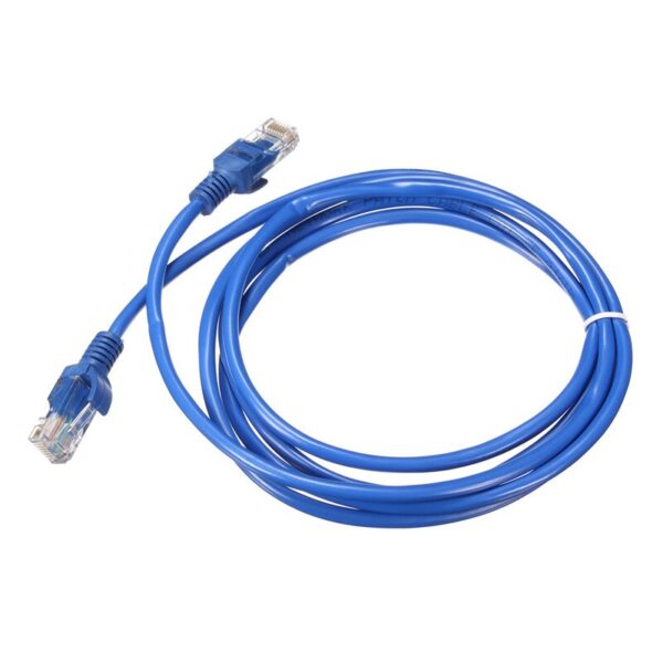 2M UTP Ethernet Cable Male to Male Internet Cat 5 RJ45 Network LAN Cable Patch Connector Cord Tools For PC Computer Laptop Blue 3