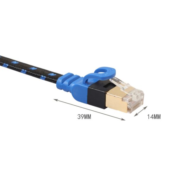 Durable 50cm1M 2M 3M 5M 10M 15M 20M CAT7 Ethernet Internet Network Patch LAN Flat Cable Cord For Computer ADSL Router 4