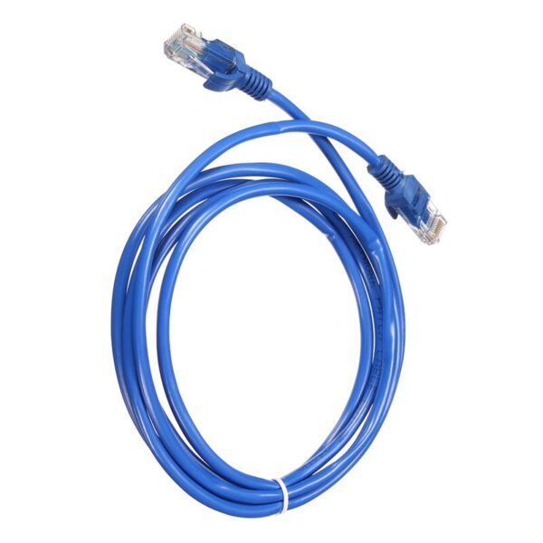 2M UTP Ethernet Cable Male to Male Internet Cat 5 RJ45 Network LAN Cable Patch Connector Cord Tools For PC Computer Laptop Blue 4