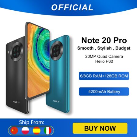 Cubot Note 20 Pro Quad Camera Smartphone NFC 6GB/8GB+128GB 6.5” 4200mAh Android 10 Dual SIM Telephone 4G LTE celular Note20 Pro 1