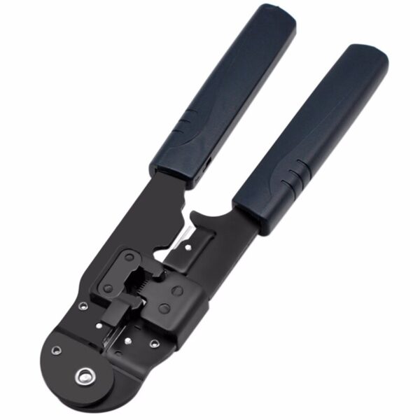 Cable Crimper,8P8C Rj45 Ethernet Connector Crimp Computer Hand Tools Multifunction Wire Pliers, Stripping, Thread Trimming 4