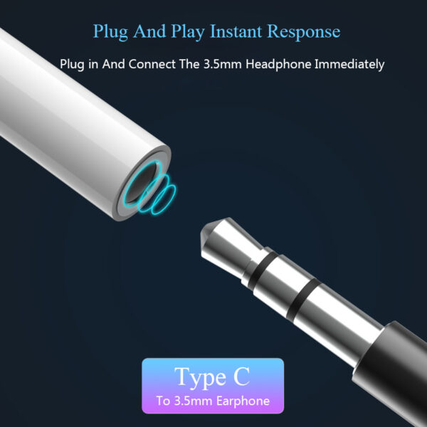 Type C To 3.5mm Earphone Adapter Cable For Huawei P20 Mate 20 XiaoMi Smart Phone Accessory USBC AUX Audio Female Jack Converters 3