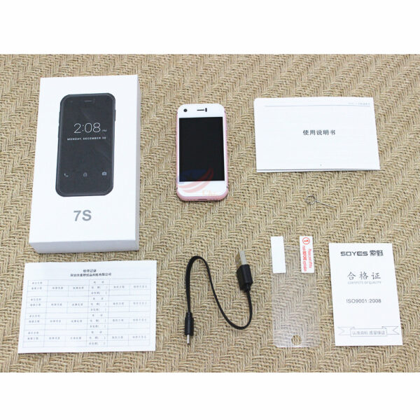 Original New Version SOYES 7S Mini Android Smart Cellphone High Resolution Screen Quan Core 1GB RAM 8GB ROM 5.0MP Dual SIM Phone 6