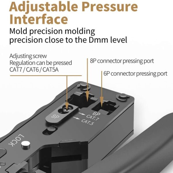 Network Crimping Tool for Cat7 Cat8 Rj45 Cat5 Cat6 Cable Clamp Rj11 6P Telephone Cable Clamp Pliers Network Tool 5