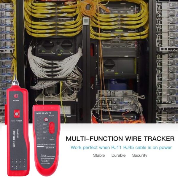 Network LAN Cable Tester Cat5e Cat6 RJ45 UTP STP Detector Line Finder Telephone Wire Tracker Tracer Diagnose Tone Tool Kit 4