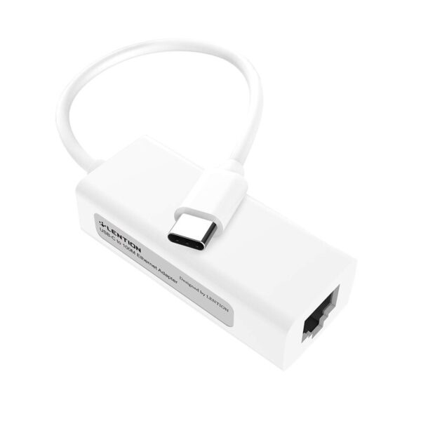 LENTION CU404 USB C to Fast Ethernet Adapter 10/100M Wired RJ45 LAN Network Converter for 2020-2016  Pro 13/15/16 6