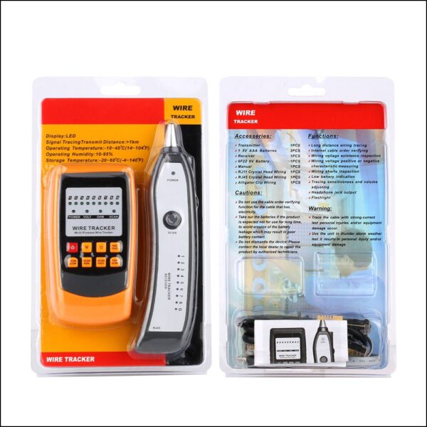 RZ Wire Tracker Network Cable Tester Power Cable Detector Line Finder Telephone Wire Tracker Tracer Diagnose Tone Tools 5