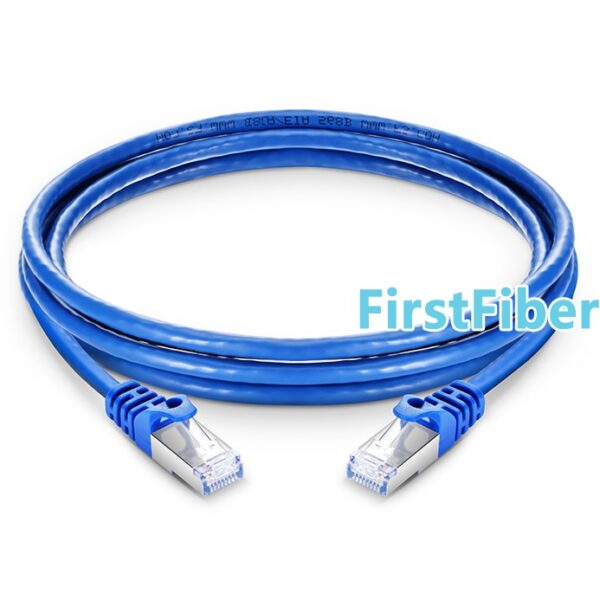 FirstFiber Cat7 Snagless Shielded (SFTP) PVC Ethernet Network Patch Cable RJ45 2