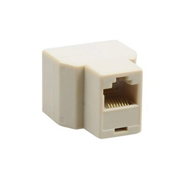 Connector 1 To 2 Ways RJ45 Ethernet LAN Network Splitter Double Adapter Ports Coupler Connector Extender Adapter Plug Adapter 4