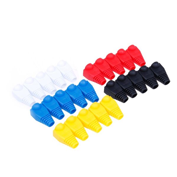 20pcs/lot Rj-45 Adapter Cap Rj45 Cat5 Cat6 Cover Cap Socket Boots Cap Head 4