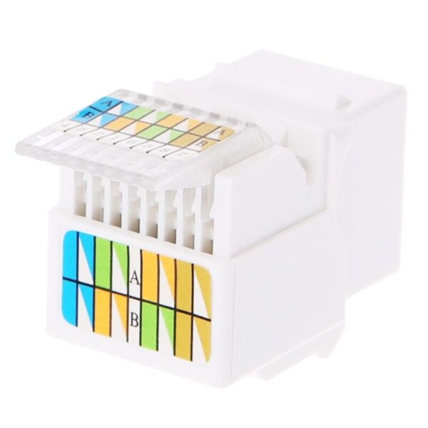 5 Pcs RJ45 Jack Socket Cat6 Network Ethernet Connection Adapter Tool-Less Module 32CB 4