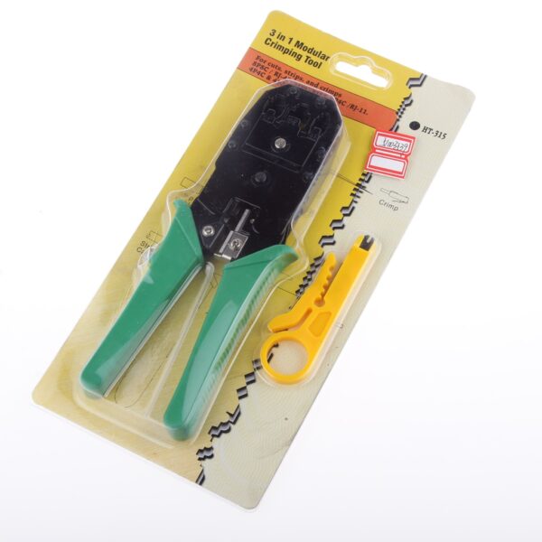 Network ADSL RJ45 RJ11 Crimping Tool Crimper Cable Cutter Plier Stripper 4