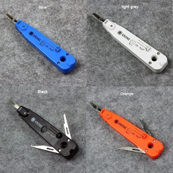 110 Wire Cutter Knife Telecom Pliers Krone LSA Punch Down Tool For Rj45 Keystone Jack Module Network Cable Telephone Patch Panel 6