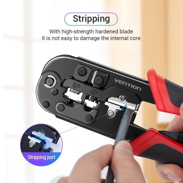 Vention RJ45 Crimping Tool RJ45 Network Cutting Tools 8P RJ45 Crimper Cutter Stripper Plier for Modular RJ12 RJ11 Crimp Crimper 3
