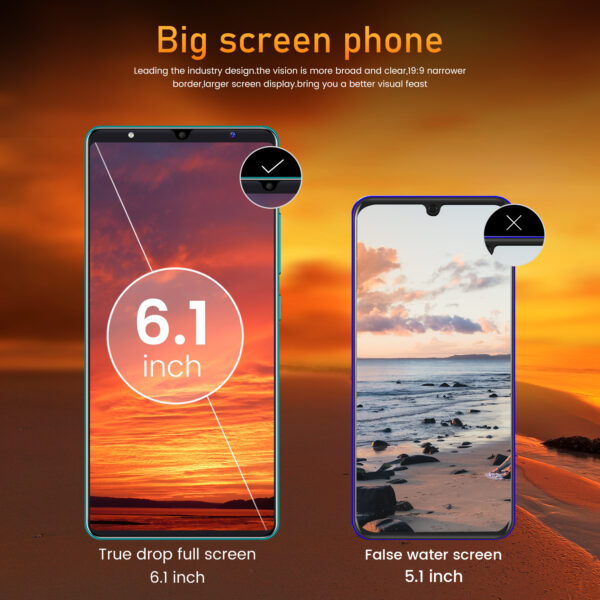 Cheapest Smart Phone S21 Ultra 6GB+128GB 6.1 Inch Full Screen Smartphone 24MP+48MP Camera 5000mAh  Cell Phone Fast Shipping 3