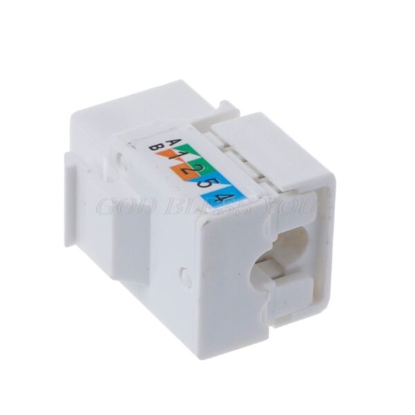 2Pcs CAT6 Network Module Information Socket RJ45 Connector Adapter Keystone Jack Drop Shipping 4