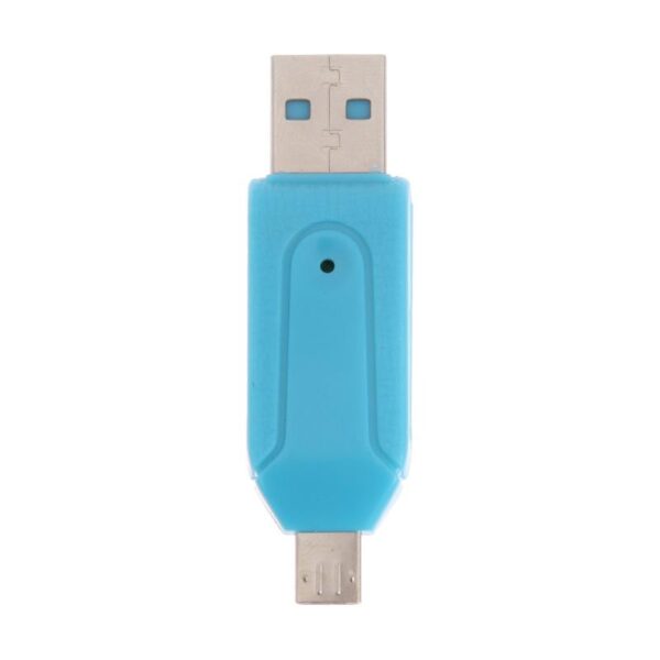 Mini Portable TF/SD Card Reader High Speed Data Transfer Memory Cardreader with USB/Micro USB Port OTG Function for Smart Phone 3