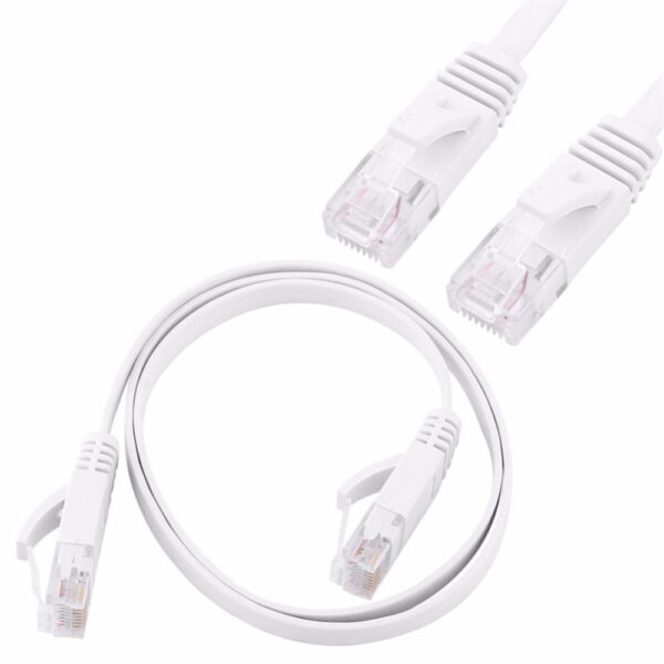 RJ45 CAT6 1000Mbps Flat UTP LAN Cable for Gigabit Ethernet Cable Network Cable for Modem Router Patch Cord CAT7 10Gbps 4