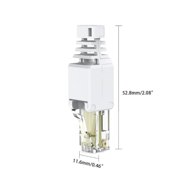 CCTV Ethernet Cable Tool-less Crystal Head Plug CAT6 RJ45 Connector Tool-less Connector No Crimp Connectors 5