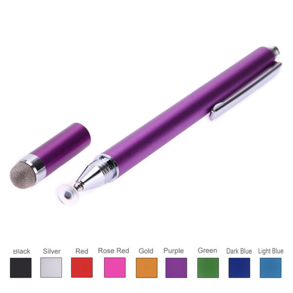 2in1 Capacitive Pen Touch Screen Drawing Pen Stylus with Conductive Touch Sucker Microfiber Touch Head for Tablet PC Smart Phone 1