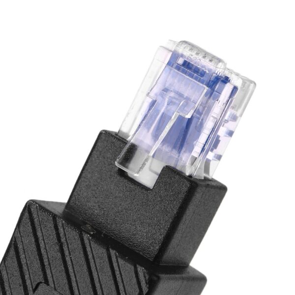 RJ45 Male To Female Converter 90 Degree Extension Adapter for Cat5 Cat6 LAN Ethernet Network Cable Connector Extender 4