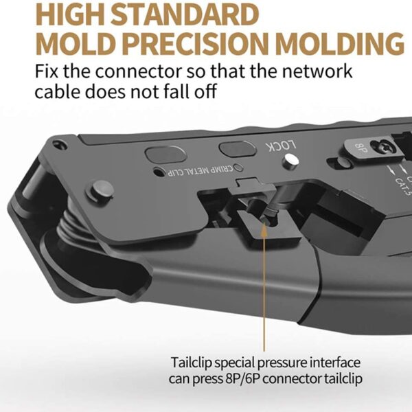 Network Crimping Tool for Cat7 Cat8 Rj45 Cat5 Cat6 Cable Clamp Rj11 6P Telephone Cable Clamp Pliers Network Tool 2