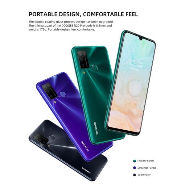 Global Version Doogee N20 Pro Smartphone 6GB RAM 128GB ROM 4400mAh Battery 6.3 4