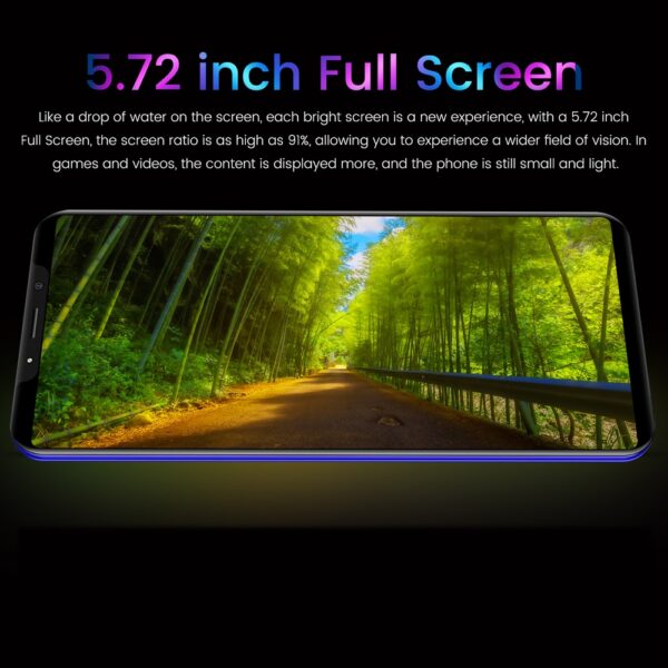 Cheapest Smart Phone Rugum V15 Pro 5.72 Inch Full Screen Smartphone Android 4.4 1GB RAM+8GB Unlocked Dual Sim Mobile Phone 3