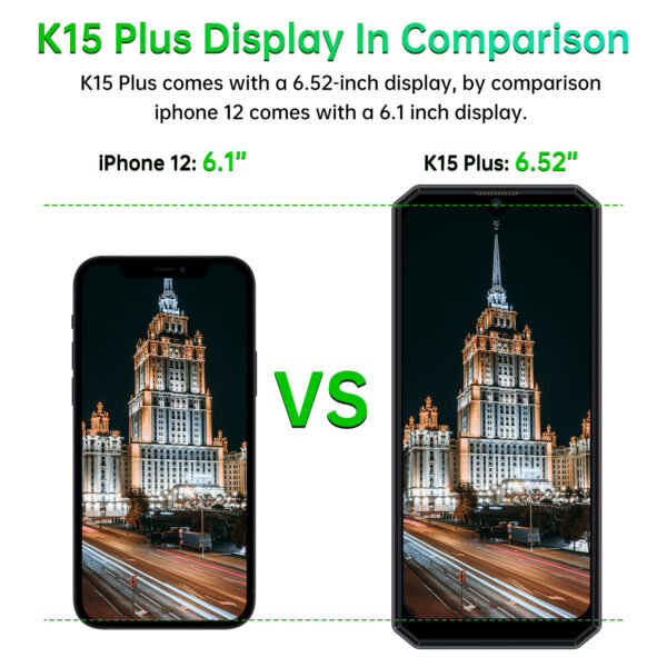 OUKITEL K15 Plus  Android 10 10000mAh NFC Smart Phone 6.52 5
