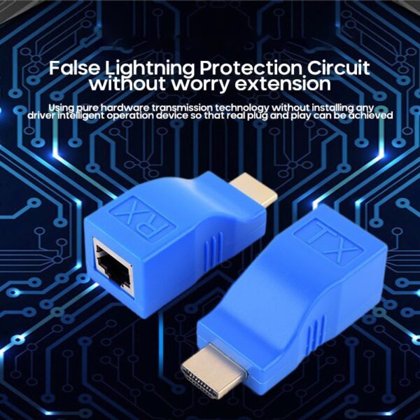 1pc Newest High Qulity 4K HDMI Extender HDMI Extension Up To 30m Over CAT5e / 6 UTP LAN Ethernet Cable RJ45 Ports LAN Network 4