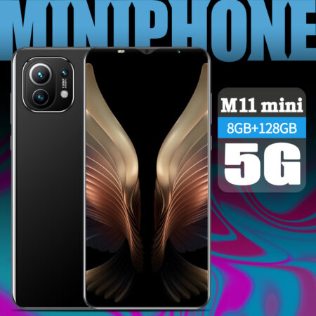 New Smart Phone M11 MINI 8GB+128GB Dual SIM Unlocked 4800mAH 5.2'' 24.0 MP+48.0 MP Android 10.0 Deca Core 5G Mobile Phones 1