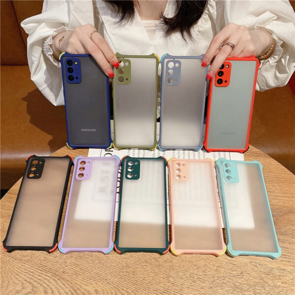 Camera Protection Shockproof Phone Case For Samsung Galaxy Note 20 S20 S21 Ultra S10 S9 S8 Plus M51 A12 A42 Matte Bumper Cover 2
