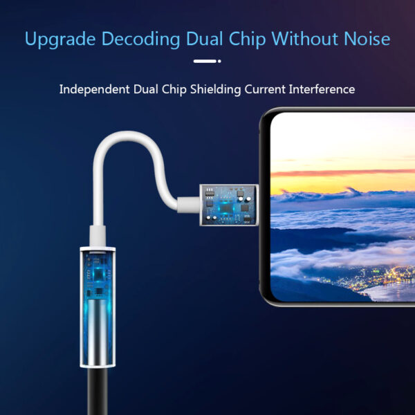 Type C To 3.5mm Earphone Adapter Cable For Huawei P20 Mate 20 XiaoMi Smart Phone Accessory USBC AUX Audio Female Jack Converters 4