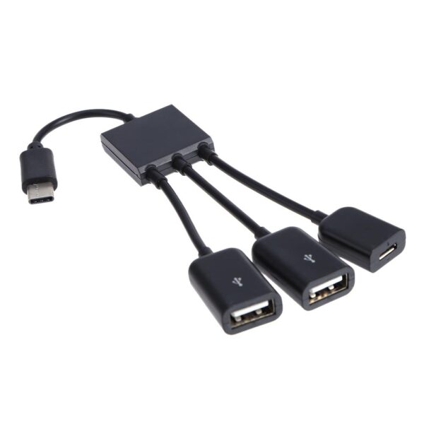 USB3.1 Type-C OTG Cable Adapter Micro USB Hub USB OTG Adapter for Smart Phone For windows/Mac OS/Linux system For Macbook PC 3