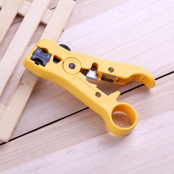 Flat UTP Cat5 Cat6 Wire Coax Coaxial Stripping Tool Universal Cable Stripper Cutter Stripping Pliers Tool for Network 2