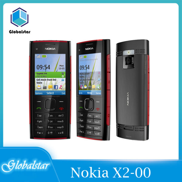 Nokia X2-00 refurbished Original Nokia X2-00 Bluetooth FM JAVA 5MP Unlocked Phone with English/Russia/Hebrew/Arabic Keyboard 1