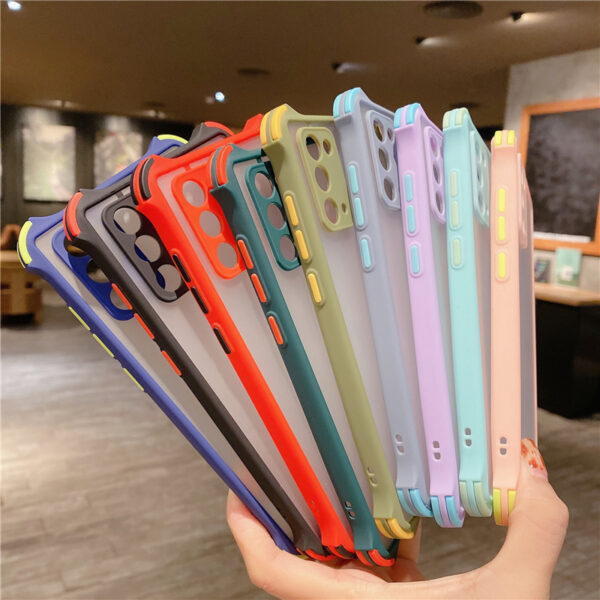 Camera Protection Shockproof Phone Case For Samsung Galaxy Note 20 S20 S21 Ultra S10 S9 S8 Plus M51 A12 A42 Matte Bumper Cover 3