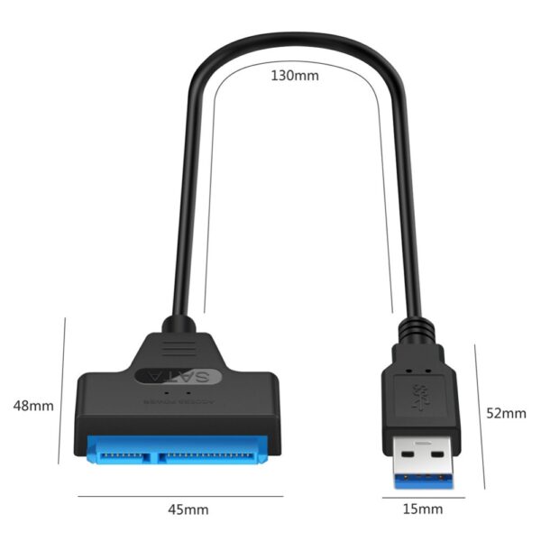 Usb Sata Cable Sata 3 To Usb 3.0 Adapter Computer Cables Connectors Usb Sata Adapter Cable Support 2.5 Inches Ssd Hdd Hard Drive 5