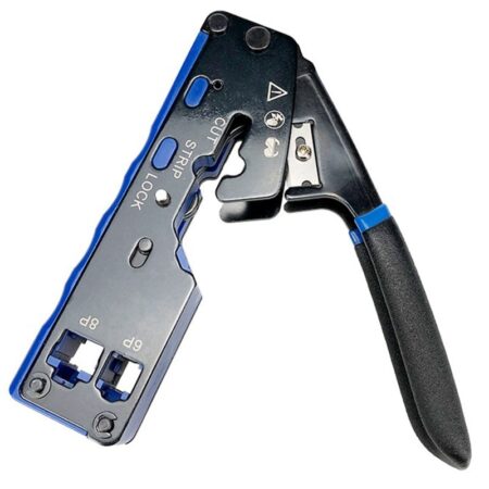 TOP RJ45 Crimp Tool Pass Through Cutter for RJ45 Cat7 Cat6 Cat5 RJ11 RJ12Modular Connectors All-In-One Wire Tool 1