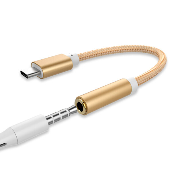USB Type-C to 3.5mm Headphone Jack AUX Audio Cable Adapter for Samsung LG Nexus Oneplus Nokia Xiaomi Huawei Type C Smart Phones 6