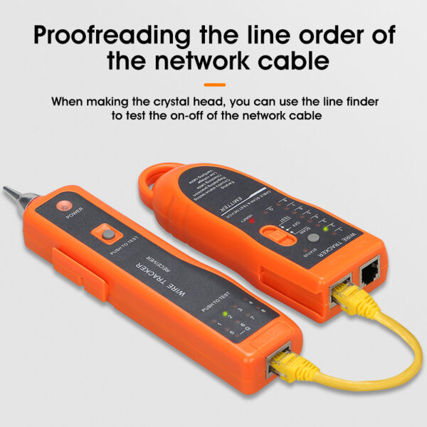 LAN Network Cable Tester Cat5 Cat6 RJ45 UTP STP Detector Line Finder Telephone Wire Tracker Tracer Diagnose Tone Tool Kit 3