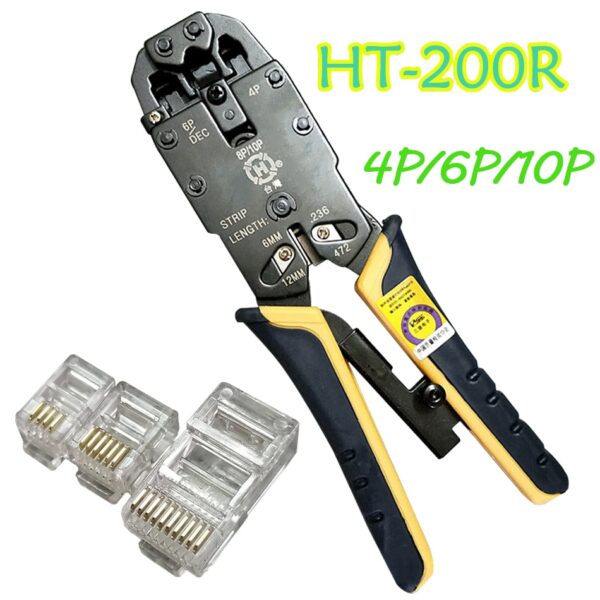 Network tool for 10P10C/6P6C/4P4C connector Crimping pliers RJ/48/RJ45/RJ11/RJ12 network cable clamp crimper 1