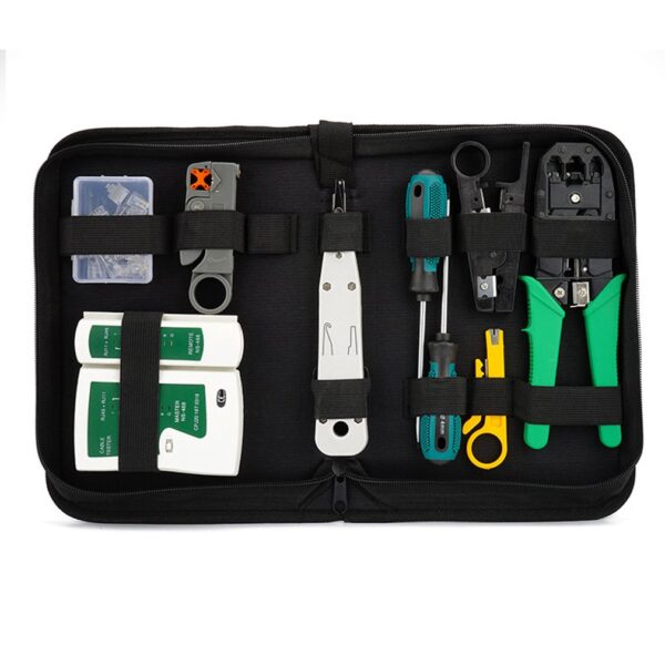 Network Cable Tester Tool LAN Utp Screwdriver Wire Stripper RJ45 Connector Computer Network Crimping Pliers Tool Kit Set 3