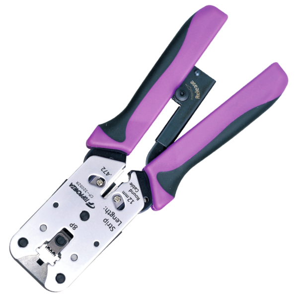 RJ45 Crimper RJ45 Crimping Vertical Tool Hand Network Tools Kit Modular Plugs Connector Networking Computer Cable Crimpe Plier 1