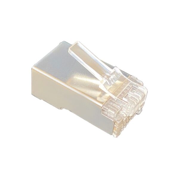 10pcs/lot End Pass Though RJ45 Shielded Connector Cat 5e Cat 6 Network Plug RJ45 Adapter 3