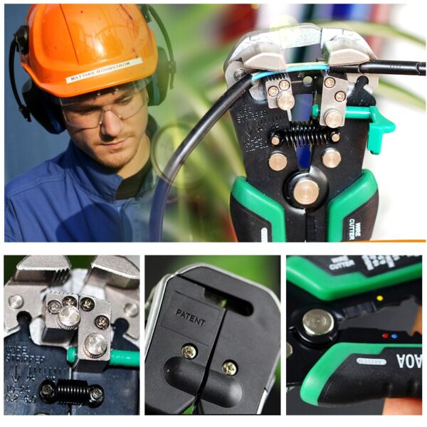 LAOA Automatic Wire Stripper Tools Wire Cutter Pliers Electrical Cable stripping Tools For Electrician Crimpping Made in Taiwan 5