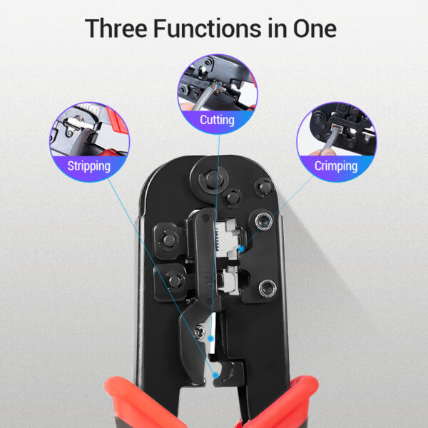 Vention RJ45 Crimping Tool RJ45 Network Cutting Tools 8P RJ45 Crimper Cutter Stripper Plier for Modular RJ12 RJ11 Crimp Crimper 2