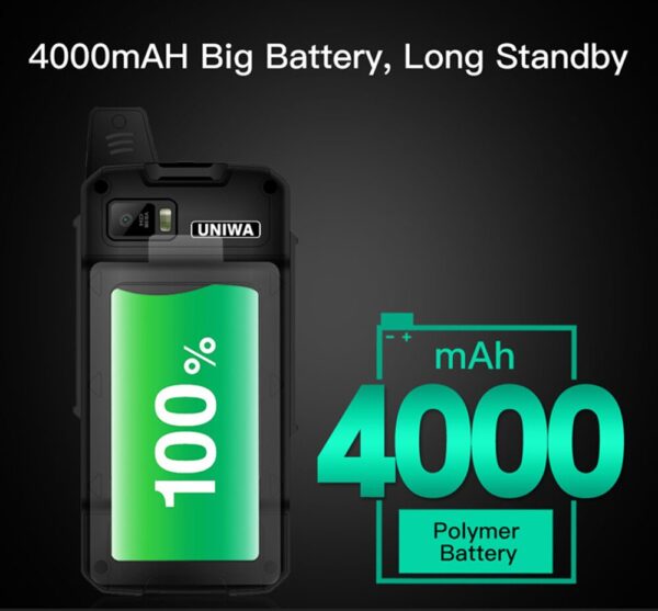 UNIWA F50 Zello PTT Walkie Talkie 2.8 inch Touch Screen 4000mAh 4G LTE Android 6.0 Smartphone Quad Core 2G 3G 4G Cellphone 3