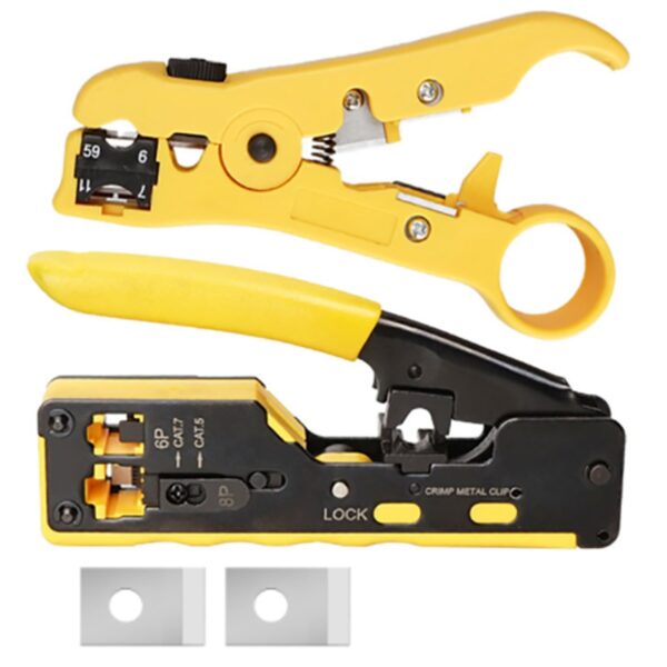 EZ Rj45 Pliers Crimper Cat5 Cat6 Cat7 Network Tool Rg Rj 45 Ethernet Cable Stripper Pressing Clamp Tongs Clip Rg45 Lan 1