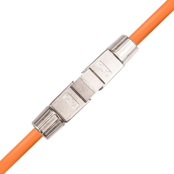 RJ45 Networking Connector Cat6A Cat7 RJ45 Network Full Shielding Tool-free Connection Module Plugs RJ45 Coupler Lan Adapter 3